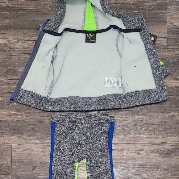 Boys Combo Cotton Blend Hoodie Sweatsuit/2-Way Zip PJ Set New - Picture 4 of 7